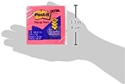 Post-it Pop-up Notes, 3x3 in, 5 Pads, America's #1 Favorite Sticky Notes, Assorted Colors, Clean Removal, Recyclable (3301-5ALT-M)
