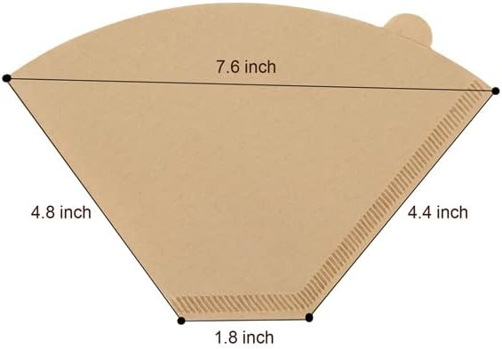 100pcs Disposable Coffee Paper Filters Compatible with Cuisinart Coffee Maker