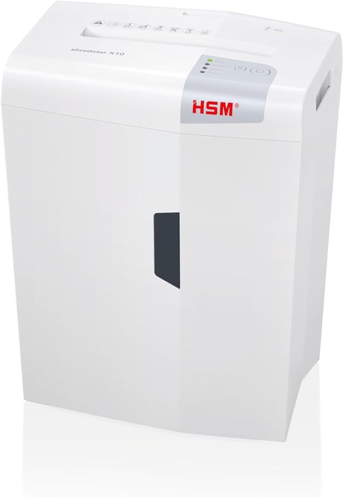 HSM of America Shredstar X10 Cross-Cut Shredder, 10 Manual Sheet Capacity