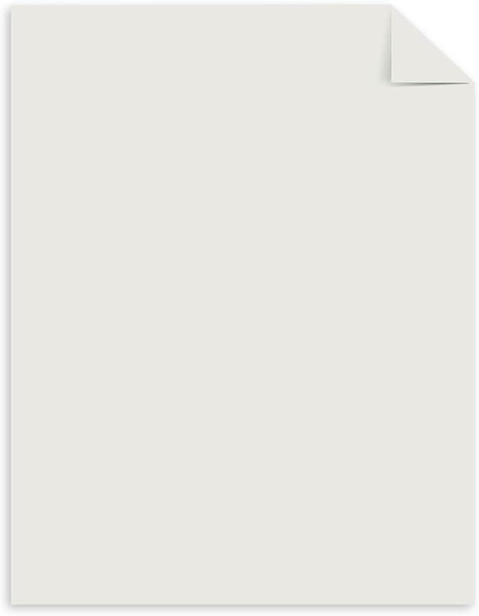 Neenah® Extra-Heavyweight Exact® Index Card Stock, 110 Lb., 8 1/2" x 11", Gray, Pack Of 250 Sheets
