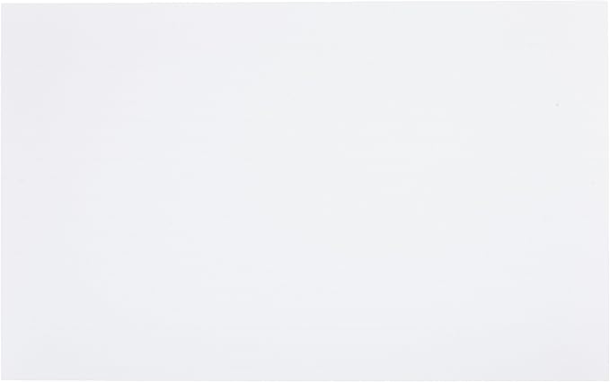 Amazon Basics Ruled Lined Index Cards for Studying and Note Taking, White, 5" x 8", 500 Count (5 Pack of 100)
