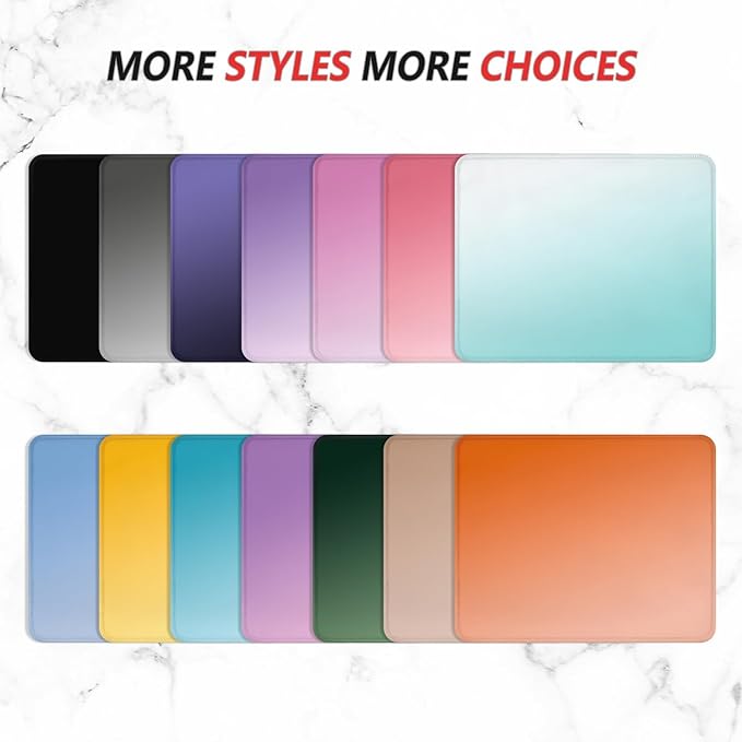 ITNRSIIET Mouse Pad Non-Slip Rubber Base Smooth Surface Stitched Edges Waterproof Durable Compatible with All Mice for Office & Gaming, Desk Accessory, 10.2x8.3x0.12 inch, Sunset Gradient