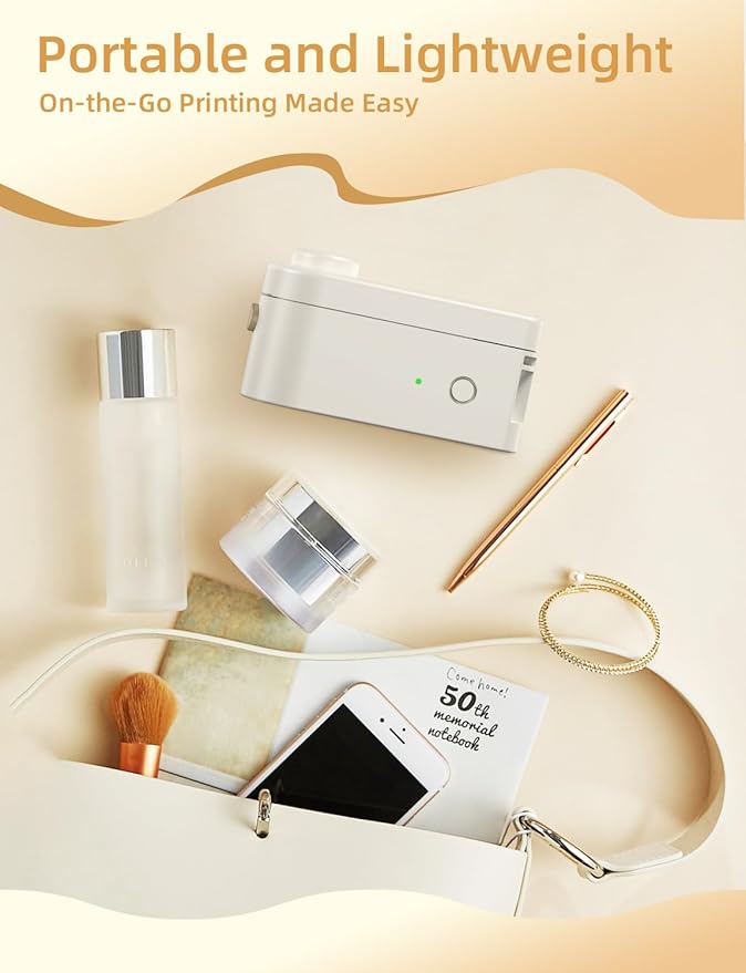 Makeid L1 Label Maker Machine with Tape Includes 3 Rolls - Portable & Rechargeable Label Makers Compatible with 9 12 16mm Tape - Mini Bluetooth Labeler for Organizing Office Home School