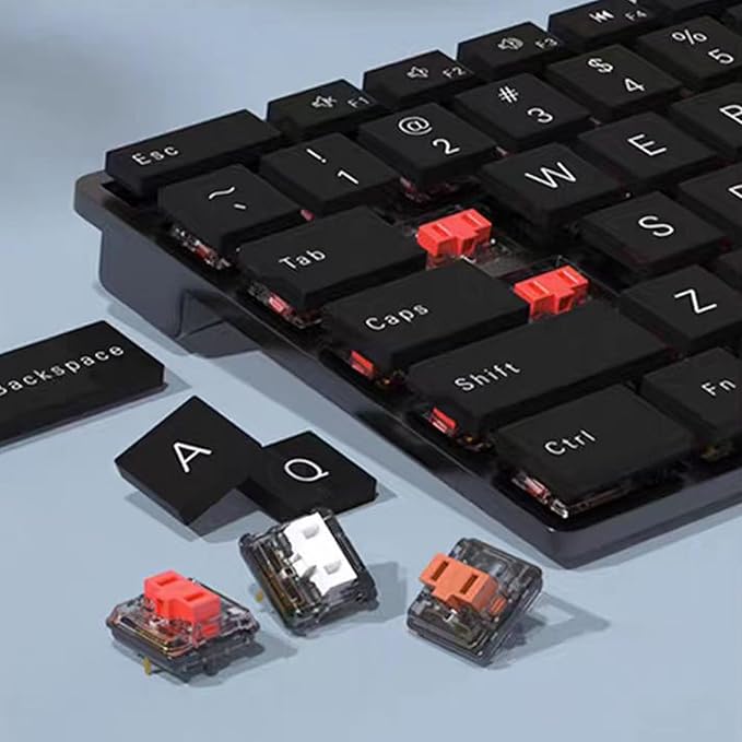 Kailh Choc Low Profile White Clicky Switch, 5-Pin 50gf 1350 Chocolate Switch,RGB SMD,for Mechanical Gaming Keyboard (Choc White 72pcs)