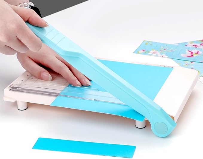BAOFALI 9 Inch Guillotine Paper Trimmer with Grid Inches and Centimeters Cut Length Guillotine Cutter for Paper Crafts Photos Cardstock, Cardboard, Vinyl, Crafts,Scrapbooking Office