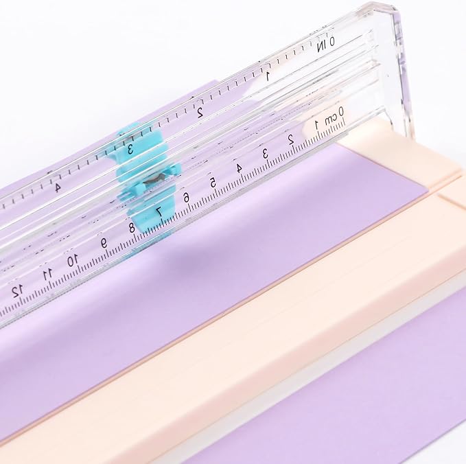 BAOFALI Mini Paper Trimmer with Extending Ruler for Scrapbooking Craft, Paper, Postcards,Coupon, Photos,Label, Cardstock ect Closed Size Approx.26.5x8.5cm/10.4x3.3inch