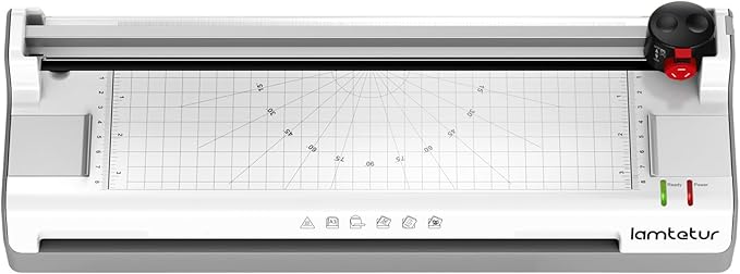 7-in-1 Thermal Laminator Machine 11X17 with 20 Letter Size Laminating Sheets,13inch Laminater for A3/A4/A6, Hot&Cold 2 Roller Lamination for Office Home Teacher Use,Paper Cutter, Corner Rounder