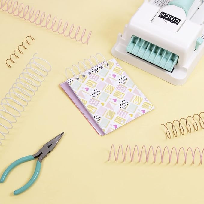 Craftelier - Kit of 2 Spirals for Binding Albums, Notebooks or Agendas | Ideal for Scrapbooking and Craft Projects | Γ 2.54 cm (1") | Length 30.5 cm (12") - Baby Pink Color
