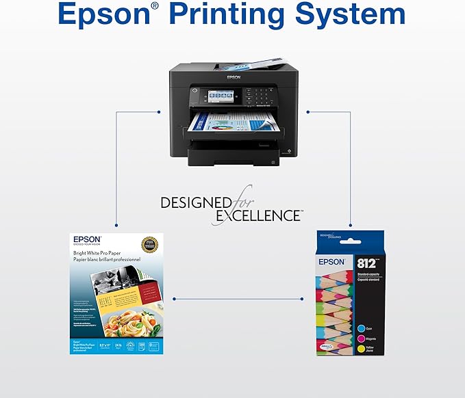 Epson 812 DURABrite Ultra Ink Extra-high Capacity Black Cartridge (T812XXL120-S) Works with Workforce Pro WF-7310,7820,7840,EC-C7000,(Pack of 2)