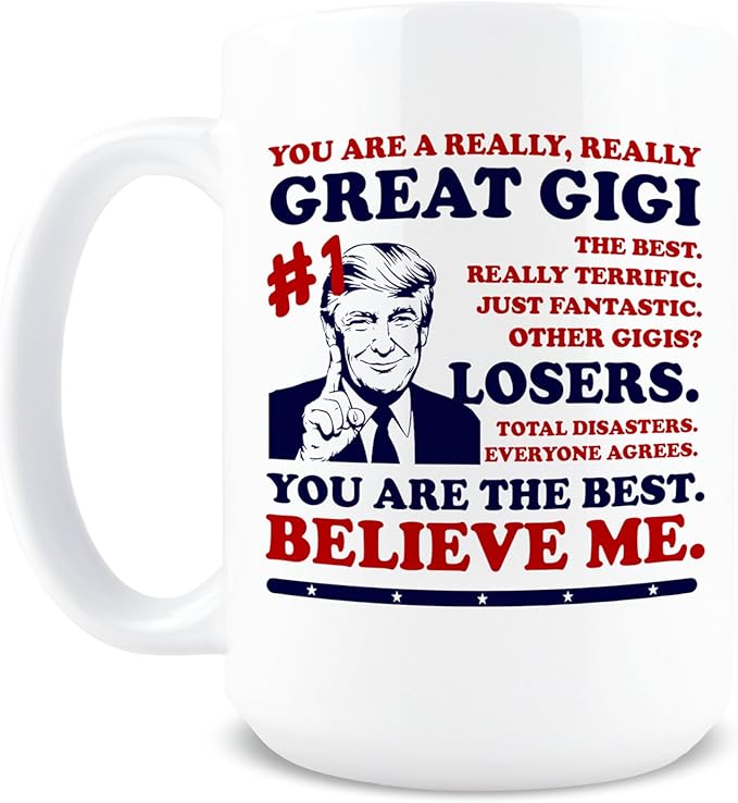 Hogg Best Gigi Mug, 15 oz Ceramic Funny Cup for Grandma, Best Gigi Ever Coffee Mug, Funny Christmas Gifts for Family, Coffee Gifts for Grandma