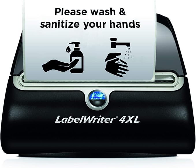 DYMO Authentic LW Extra-Large Shipping Labels for LabelWriter Label Printers, White, 4" x 6", 10 Rolls of 220 (2200 Total)