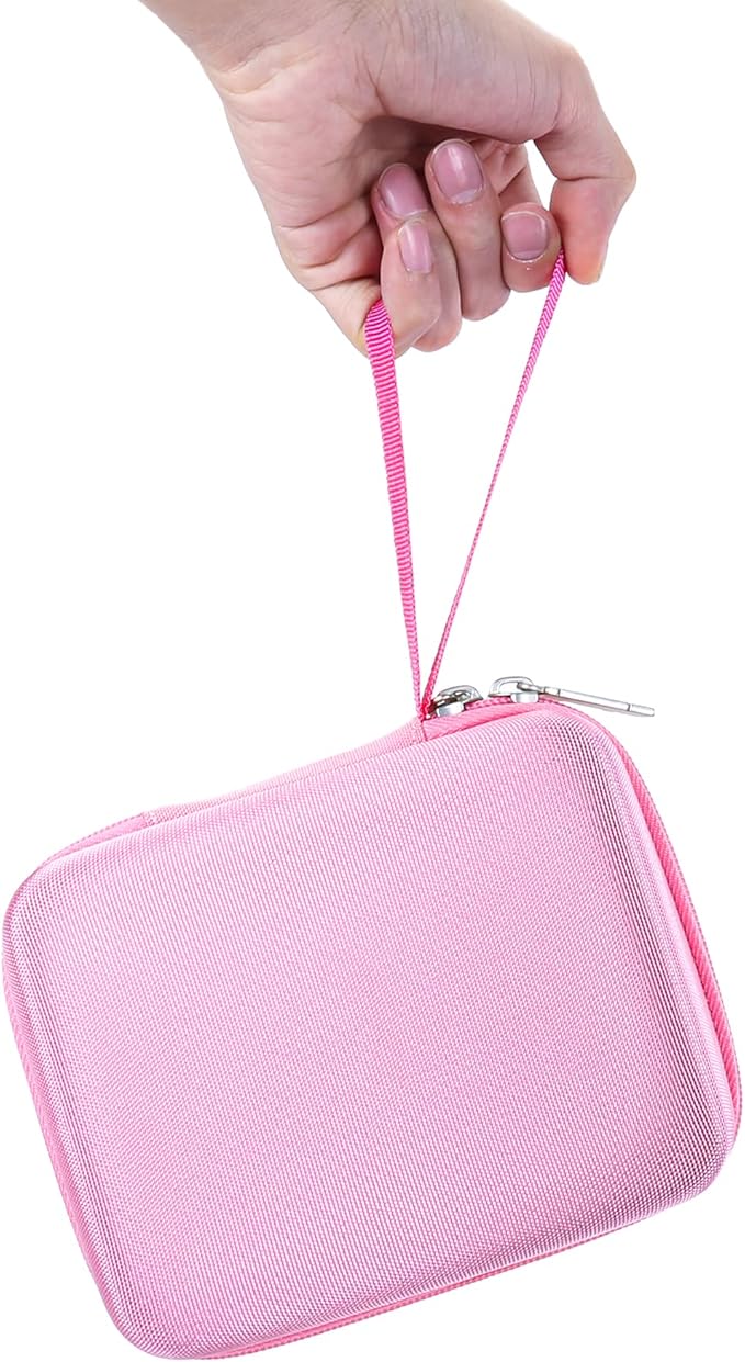 khanka Hard Travel Case Replacement for Phomemo M04S Portable Thermal Printer, Bluetooth Label Printer, Case Only (Pink)