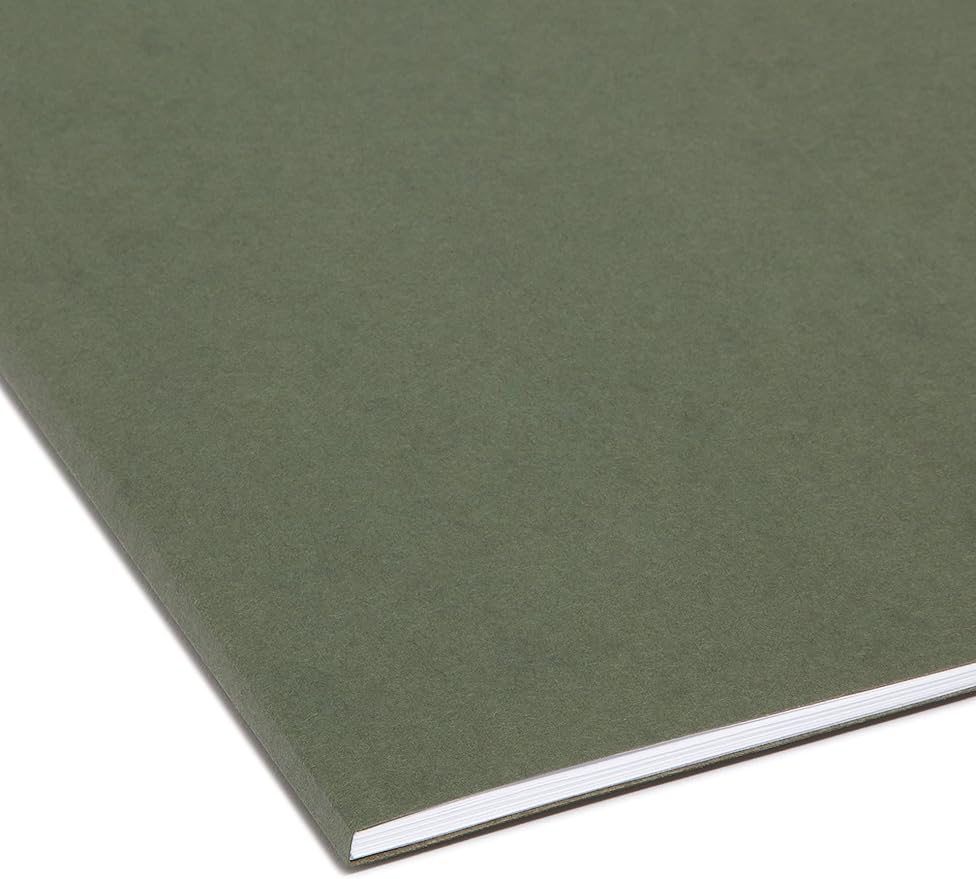 Smead Hanging File Folder, No Tabs, Letter Size, Standard Green, 25 per Box (64010) (Pack of 4)