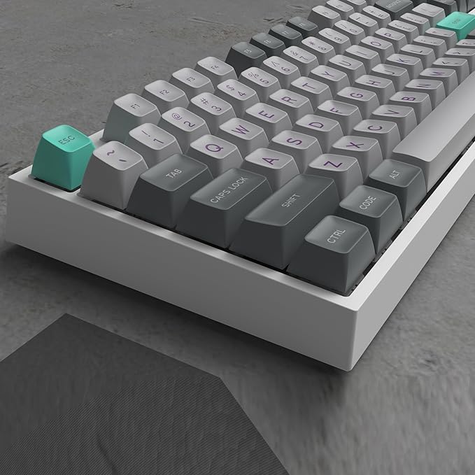 Guffercty kred SA Profile PBT Keycaps,170 Set Double Shot Durable Keycaps for Custom Mechanical Keyboard Gamers Typists (Hper)