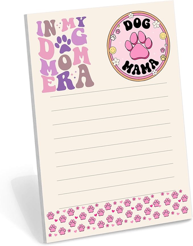 DAILY RITMO® Dog Mom Era Stick to Do List Notepad | Dog Lover Mama Stationery Gifts for Women | Rescue Moms Gift for Mothers Day Birthday Christmas 4"x6" 50 Pages