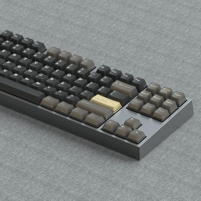 Guffercty kred Cherry Profile PBT Keycaps 157 Key Set, Custom Keycaps Fit 60%/65%/75%/80%/TKL/100% Mechanical Keyboard for Office Gamers (Apes)