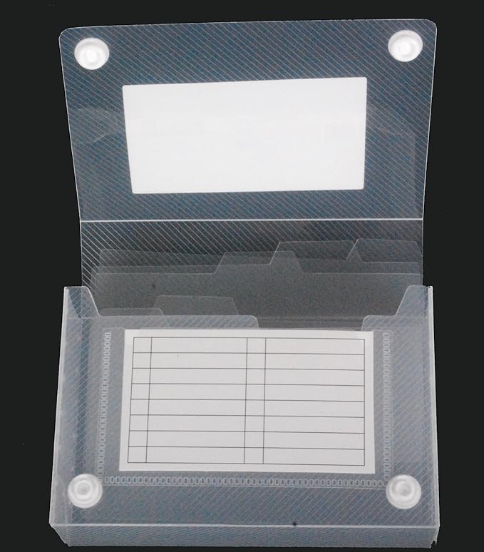 Filexec Products 3 x 5 Inches Index Card Case, Clear, Pack of 2 (50306-20233)