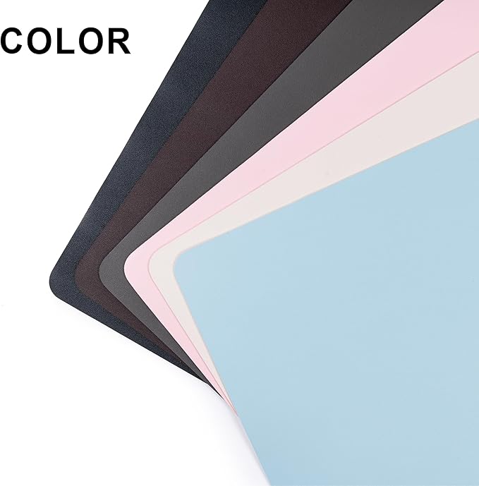 Leather Desk Pad Protector,Non-Slip Desk Pad,on-Slip PU Leather Large Mouse Pad,Easy Clean Desk Protecor Mat,Writing Pad for Office Work/Home/Decor(Orange, 31.5" x 15.7")