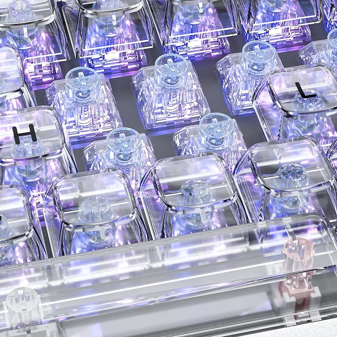 Kailh Box Jellyfish PRO Fully Transparent RGB Linear Mechanical Keyboard(Dream Jellyfish 72pcs)