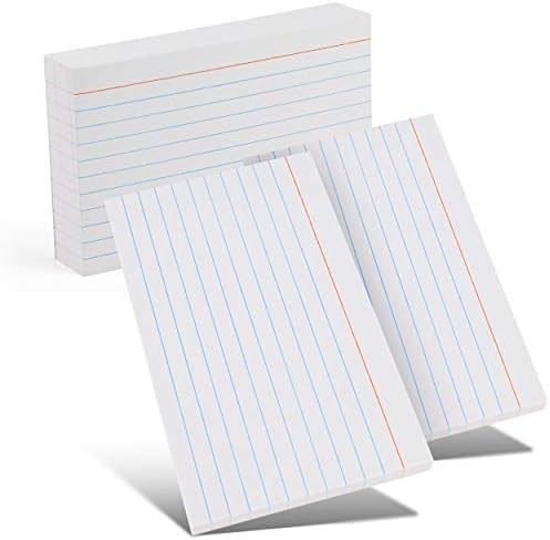 Index Cards 3x5 Bulk, (4800 Cards), Notecards, Flashcards, Notecards 3x5 lined, Blank on Back, Flashcards for School Home and Office, Ruled Index Card, 100 Per Pack, (48 Pack)