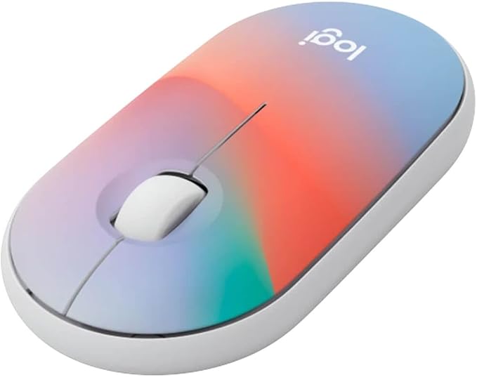 Logitech M340 Wireless Mouse with Limited Edition Prints, USB Receiver and Silent Clicks, Portable Wireless Mouse for Laptop, PC, Windows, Chrome, Surface – Sheer Dream