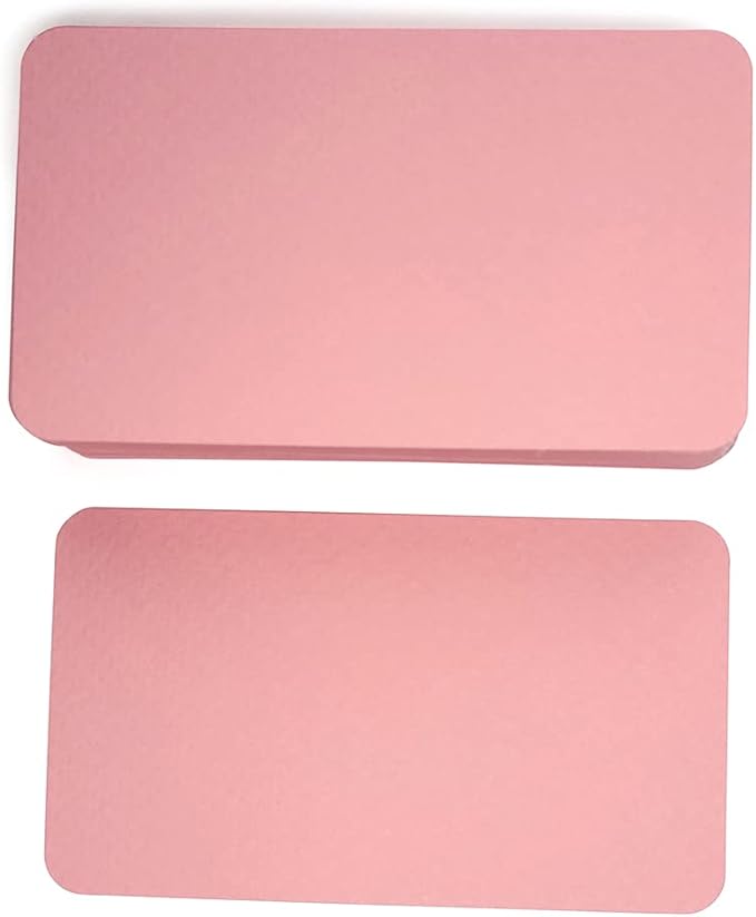 PPAPPAPPIYO 3.5x2 Blank color index cards (100) Paper - Blank (pink)