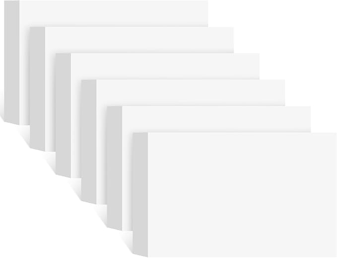 240 Count White Blank Index Cards 3x5 Inch Flash Cards Flashcards Heavyweight Note Cards for Studying School Office Supplies