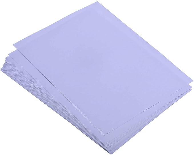 MECCANIXITY 25 Sheets Colored Copy Paper 8.3 x 5.8 Inch Printer Paper 80gsm Light Purple for Office Printing, Document Copying, Invitations, Forms, Art Projects