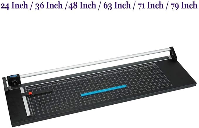 H-E Precision Rotary Paper Trimmer Large Size Rotary Photo Paper Cutter Trimmer Within Thickness of 1mm - 24 inch / 36 inch / 48 Inch / 63 Inch / 71 Inch / 79 Inch (48 Inch)