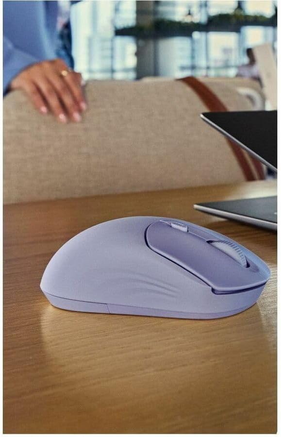 HP 400 Quiet Wireless Mouse, Dual Bluetooth & 2.4GHz, Soft Silicone, Quiet Clicks, Microsoft Wheel, 24-Month Battery, 6000 DPI, Ambidextrous, Eco-Friendly Design, Multi-OS, Blue