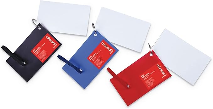 Universal Office Products UNV47300 Ring Index Cards, 3 X 5, White, 100/pack