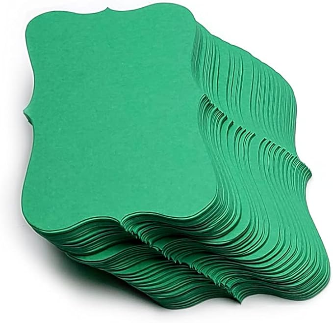PPAPPAPPIYO 3.5x2 color index cards (100) Paper - Blank (green)