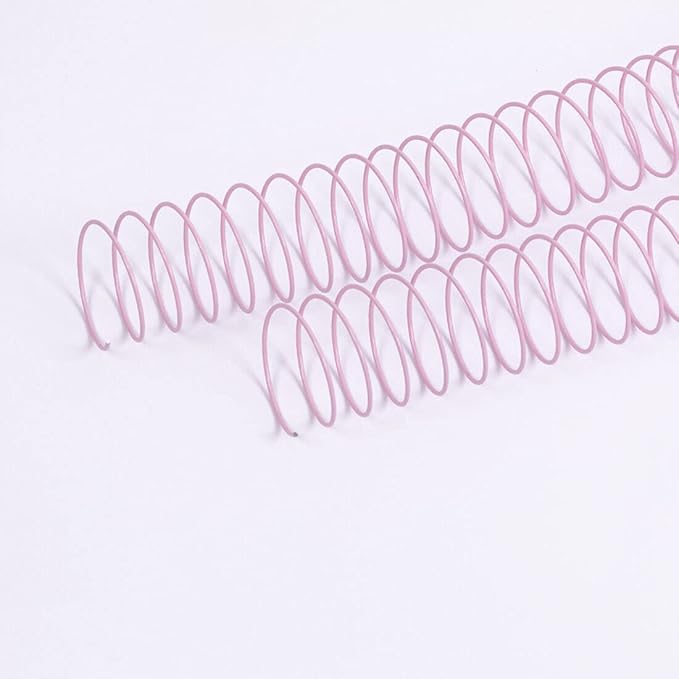 Craftelier - Kit of 2 Spiral Binders for Albums, Notebooks or Agendas | Ideal for Scrapbooking and Craft Projects | Ø 3.81 cm (1.5") | Length 30.5 cm (12") - Pink Color