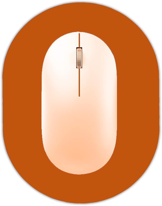 Small Mouse pad, Portable, Waterproof Non-Slip Rubber Bottom, Suitable for Wireless Mouse, Laptop Keyboard Tray for Both Men and Women, Office Travel Orange 5.5x7.5in