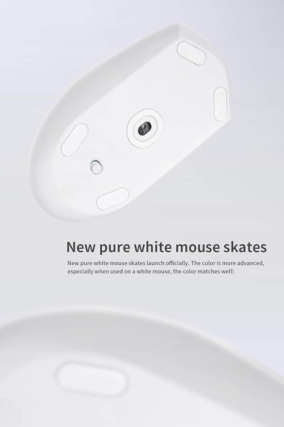 HOTLINEGAMES 2Sets 3.0 Plus Rounded Curved Edges Mouse Feet Skates Compatible with Logitech MX Master 3S / 3 Gaming Mouse Feet Replacement (0.8mm, Smooth Glide, Pure PTFE) Professional Mice Upgrade
