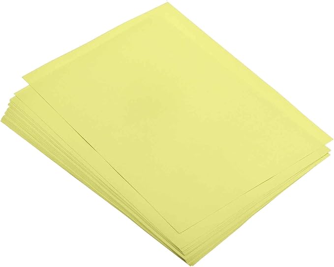 MECCANIXITY 25 Sheets Colored Copy Paper 16.5 x 11.7 Inch Printer Paper 80gsm Light Yellow for Office Printing, Document Copying, Invitations, Forms, Art Projects
