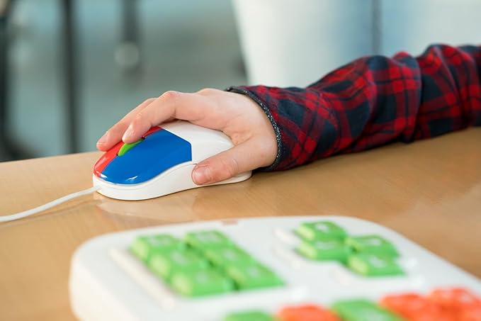 Clevy Kids Mouse - Colorful Ergonomic USB Computer and Laptop - School and Home Computer - Wired Children Friendly Mouse Compatible with Windows, MAC OS, Chromebook - (Pack of 10 Mice)