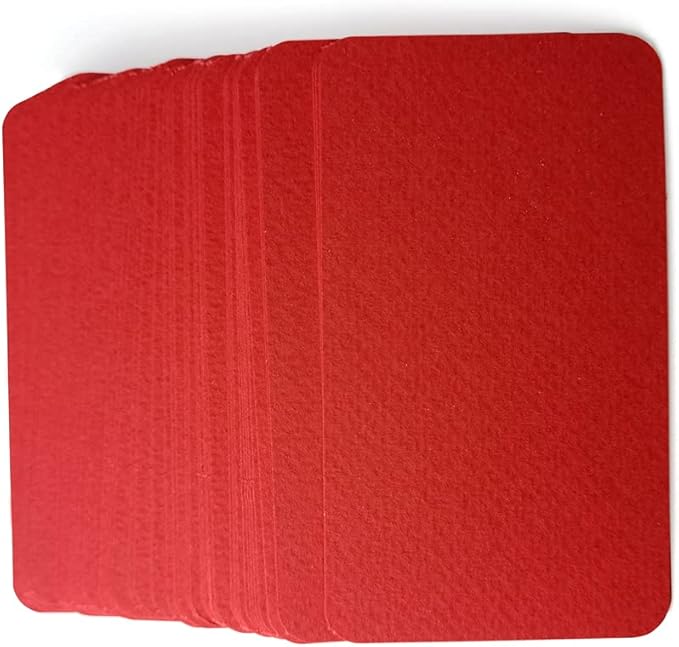 PPAPPAPPIYO 3.5x2 Blank color index cards (100) Paper - Blank (red)