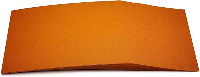 PPAPPAPPIYO Set of 50 3x5 Color Blank index cards 180gsm (orange)