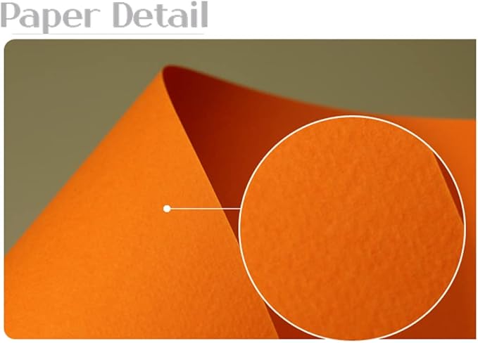 PPAPPAPPIYO Set of 50 3x5 Color Blank index cards 180gsm (orange)