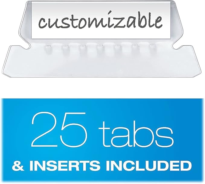 Pendaflex Hanging File Folders, Letter Size, Assorted Colors, 1/5-Cut Adjustable Tabs, 25 Per Box (81663)
