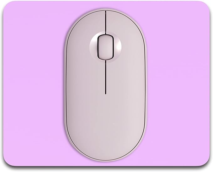 Dapesuom Small Mouse Pad, 5 x 6 Inch Thick Rubber Premium-Textured Non-Slip Portable & Washable Mini Mouse Mat for Women Men Wireless Laptops Keyboard Tray Gaming Work Computer Office Travel, Purple