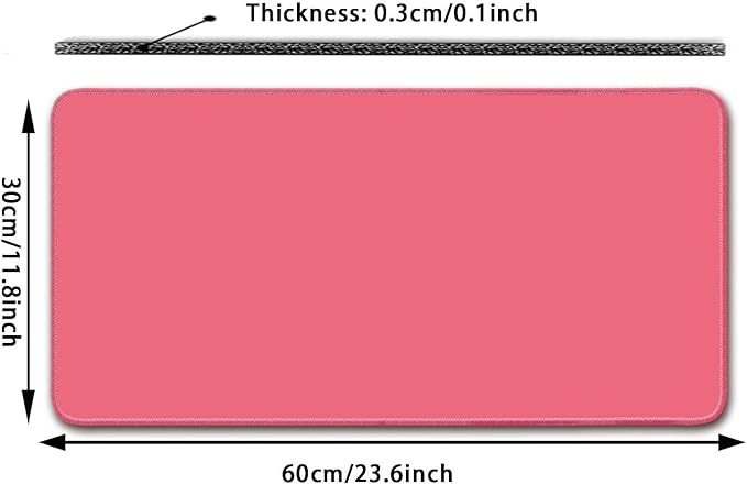 Large Mouse Pad, Non-Slip Desk Blotter, Office Desk Mat, Desk Pad Protector, Laptop Desk Pad, Desk Writing Pad for Office and Home, Watermelon, 24x12 inch