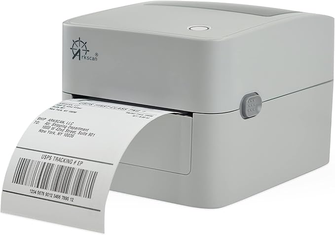 Arkscan 2054K-WF Shipping Label Printer Support USB & WiFi Connection, Work w/iPhone Windows Mac Chromebook Android Support Amazon Ebay Paypal Shopify Shipstation UPS USPS FedEx Direct Thermal Labels