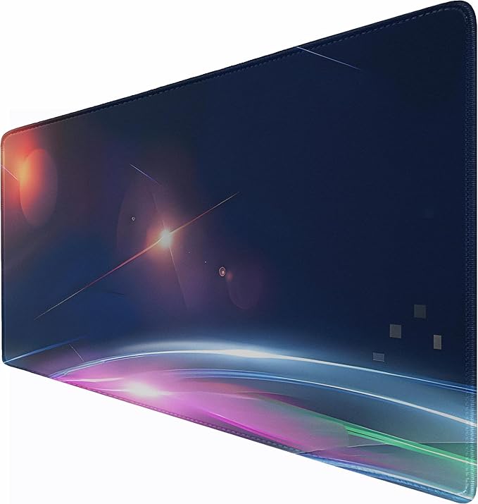 Large Extended Gaming Mouse Pad, 31.5" x15.7" Large Mat with Superior Micro-Weave Cloth, Water Resist Keyboard Mousepad with Non-Slip Base, Laptop Pad for Office Home Gaming, Space