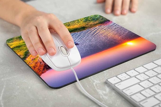 Cliffs of Moher Ireland Sunset Seascape Mouse Pad for Computer & Laptop, Non-Slip Rubber Base Mousepad, Mouse Pads for Home, Office & Gaming 7.9 x 9.5 in