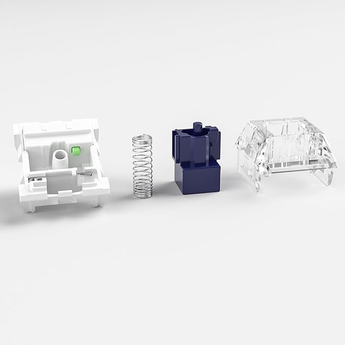 Kailh Box Navy Switches for Mechanical Gaming Keyboard,3-Pin 60gf Clicky/Factory Lubed/IP56 Dust&Waterproof Switches(Kailh Box Navy,108Pcs)