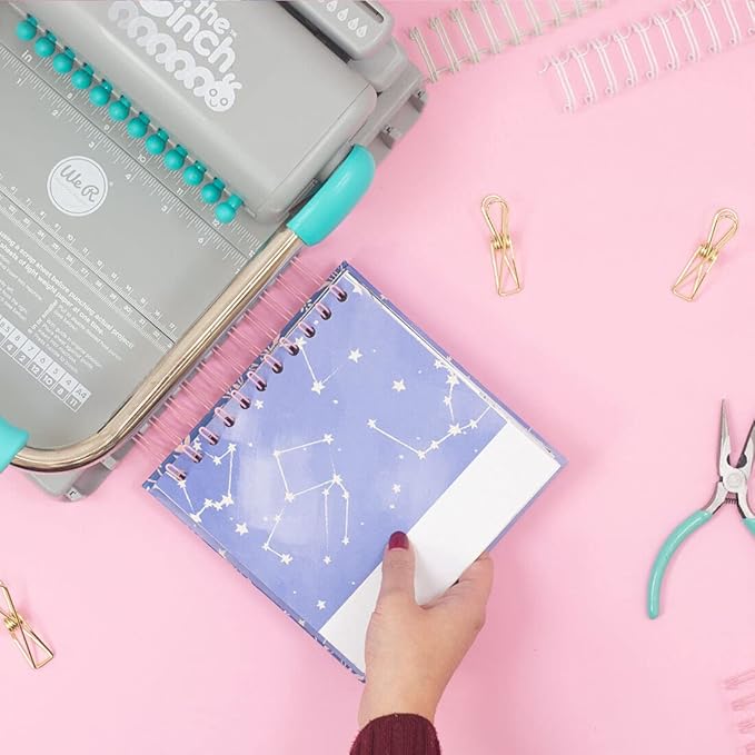 Craftelier - Set of 2 Double Ring Spiral Binders for Albums, Notebooks, Diaries or Calendars | Ideal for Scrapbooking and Other Crafting Projects | Ø 2.54 cm (1") - Silver Colour