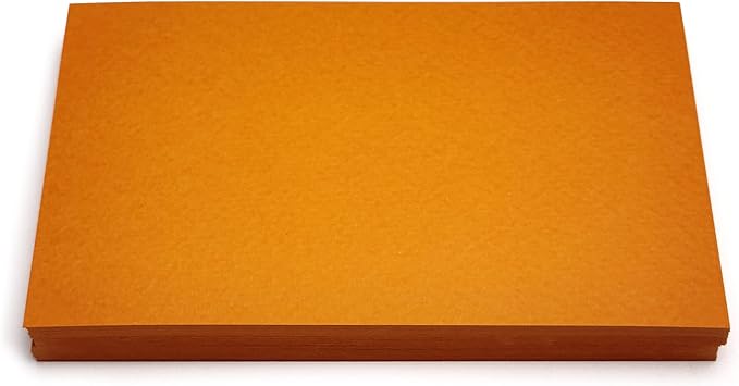 PPAPPAPPIYO Set of 50 3x5 Color Blank index cards 180gsm (orange)