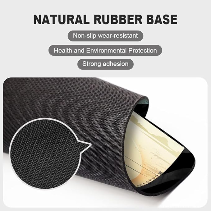 Square Mouse Pad Japanese Waves and Turtles-1,Gaming Mouse Pads for Desk,Soft Computer Waterproof Non-Slip Mouse Mat